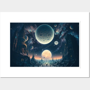 Whimsical Celestial Dream Posters and Art